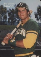1986 Mother's Cookies A's Team Set  #9 Jose Canseco Baseball Card