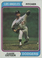 1974 Topps #42 Claude Osteen Baseball Card