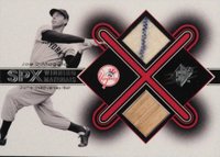 2001 SPx Winning Materials Jersey/Bat #JD Joe DiMaggio Baseball Card