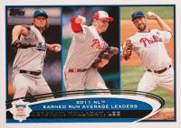 2012 Topps #297 NL ERA Leaders Baseball Card