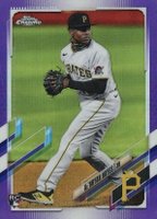 2021 Topps Chrome #191 KE'Bryan Hayes Purple Refractor Baseball Card