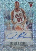 2023 Panini Prizm Deca Signatures #DSROD Dennis Rodman Mojo Prizm Basketball Card