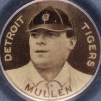 1910 Sweet Caporal Pins # George Mullen Small letters-Correct spell Mullin Baseball Card