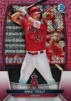 2023 Bowman Mega Box Chrome #89 Mike Trout Pink Baseball Card