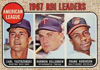 1968 Topps #4 A.L. RBI Leaders Baseball Card