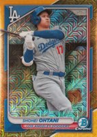 2024 Bowman Mega Box Chrome #33 Shohei Ohtani Gold Refractor Baseball Card