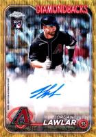 2024 Topps Chrome Update Chrome Baseball Update Series Autographs #ACJL Jordan Lawlar Gold Wave Baseball Card