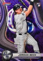 2024 Bowman's Best #26 Jordan Beck Purple Mojo Baseball Card