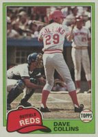 1981 Topps #175 Dave Collins Baseball Card