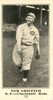 1916 Sporting News #73 Tom Griffith Blank Back Baseball Card