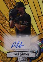 2023 Bowman Draft Bowman Glass Autograph #BGAPS Paul Skenes Gold Mini Diamond Baseball Card