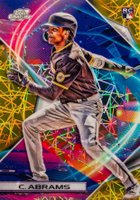 2022 Topps Cosmic Chrome #133 CJ Abrams Gold Interstellar Refractor Baseball Card