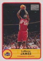 2003 Bazooka #223 LeBron James Road Red Jersey Basketball Card
