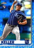2019 Topps Chrome #54 Brad Keller Blue Refractor Baseball Card
