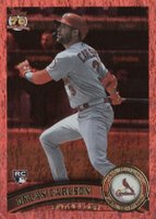 2021 Topps Archives #248 Dylan Carlson Red Hot Foil Baseball Card