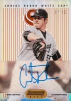 2015 Bowman's Best 1995 Bowman's Best Autograph #CR Carlos Rodon Orange Refractor Baseball Card