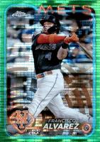 2024 Topps Chrome #188 Francisco Alvarez Green Sonar Refractor Baseball Card