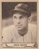 1940 Play Ball #16 Cecil Travis Baseball Card