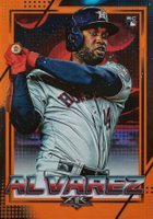 2020 Topps Fire #195 Yordan Alvarez Orange Baseball Card