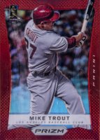2012 Panini Prizm #50 Mike Trout Red Prizm Baseball Card
