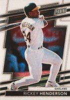 2024 Panini National Sports Collectors Convention VIP Gold #44 Rickey Henderson White Sparkles Baseball Card