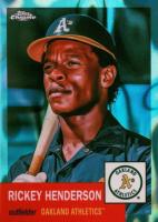 2022 Topps Chrome Platinum Anniversary #433 Rickey Henderson Aqua Lava Refractor Baseball Card