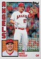 2019 Topps Silver Pack 1984 Chrome Promo  #1 Mike Trout Baseball Card