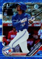 2019 Bowman Prospects Chrome #69 Orelvis Martinez Blue Shimmer Baseball Card