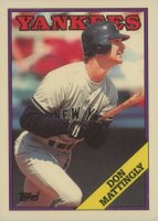 1988 Topps Tiffany #300 Don Mattingly Baseball Card