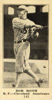 1916 Sporting News #145 Bob Roth Blank Back Baseball Card