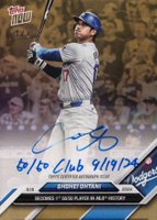 2024 Topps Now #722B Shohei Ohtani Inscribed Autograph-Gold 1/1 Baseball Card
