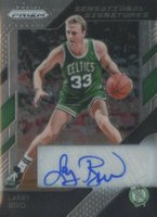 2018 Panini Prizm Sensational Signatures #SSLBD Larry Bird Basketball Card