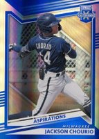 2022 Panini Elite Extra Edition #144 Jackson Chourio Aspirations-Blue Baseball Card
