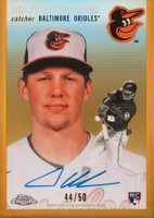 2023 Topps Chrome Platinum Anniversary Autographs #AR Adley Rutschman Gold Refractor Baseball Card