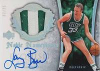 2005 Upper Deck Exquisite Collection Noble Nameplates Autograph #NN-LB Larry Bird Basketball Card