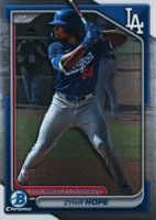 2024 Bowman Draft #BDC139 Zyhir Hope Chrome Baseball Card