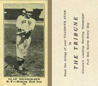 1916 Altoona Tribune #79 Olaf Henriksen Baseball Card
