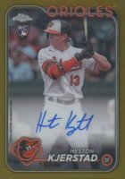 2024 Topps Chrome Rookie Autographs #RAHK Heston Kjerstad Gold Refractor Baseball Card