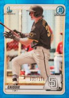 2020 Bowman Draft #BD49 Owen Caissie Chrome-Blue Refractor Baseball Card