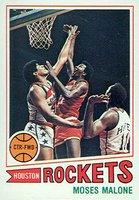 1977 Topps #124 Moses Malone Basketball Card