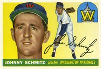 1955 Topps #159 Johnny Schmitz Baseball Card