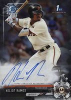 2017 Bowman Draft Chrome Draft Picks Autographs  #CDAHR  Heliot Ramos Baseball Card