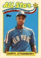 1989 Topps Tiffany #390 Darryl Strawberry All-Star Baseball Card