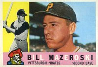 1960 Topps #55 Bill Mazeroski Baseball Card