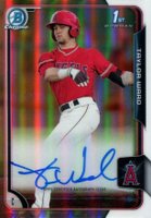 2015 Bowman Chrome Draft Pick Autograph #BCATW Taylor Ward Refractor Baseball Card
