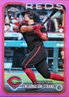 2024 Topps Chrome #65 Christian Encarnacion-Strand Pink Refractor Baseball Card
