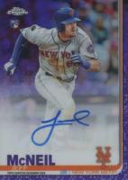 2019 Topps Chrome Rookie Autographs #RA-JM Jeff McNeil Purple Refractor Baseball Card