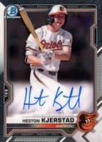 2021 Bowman Chrome Prospect Autographs #CPAHK Heston Kjerstad Baseball Card