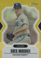 2007 Finest #30 Greg Maddux Gold Refractor Baseball Card