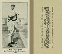 1916 Famous & Barr Co. #146 Ed. Roush Baseball Card